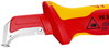 KNIPEX 98 55 Stripping Knives with guide shoe insulating multi-component handle, VDE-tested 180 mm