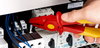 KNIPEX 98 62 01 Plastic Flat Nose Pliers insulating with soft plastic zone for better grip plastic 180 mm