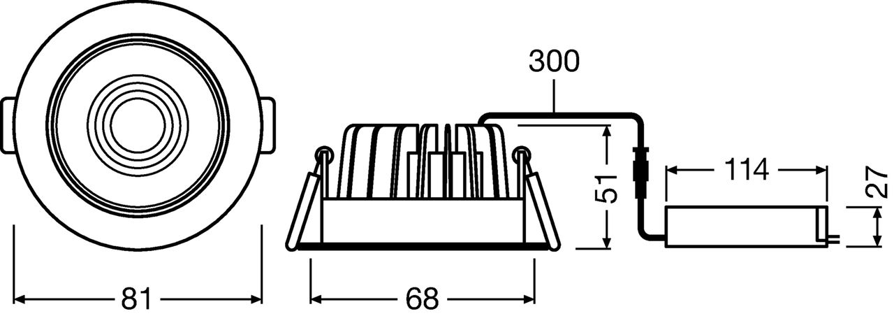 SPOT FIREPROOF DIM 8 W 4000 K IP65 SI – Görsel 2 / 2