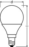 PARATHOM® CLASSIC P DIM 40 FR 6 W/2700 K E14
