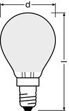 PARATHOM® Retrofit CLASSIC P 40 4 W/2700 K E14