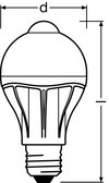 PARATHOM® MOTION SENSOR CLASSIC A 60 9 W/2700 K E27