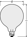 PARATHOM® CLASSIC GLOBE DIM 75 FR 8.5 W/2700 K E27