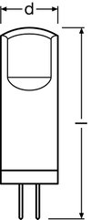 PARATHOM® LED PIN G4 12 V 20 1.8 W/2700 K G4