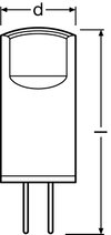 PARATHOM® LED PIN G4 12 V 10 0.9 W/2700 K G4