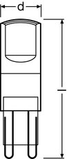 PARATHOM® LED PIN G9 30 2.6 W/4000 K G9