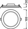DOWNLIGHT SLIM ROUND 155 12 W 4000 K WT