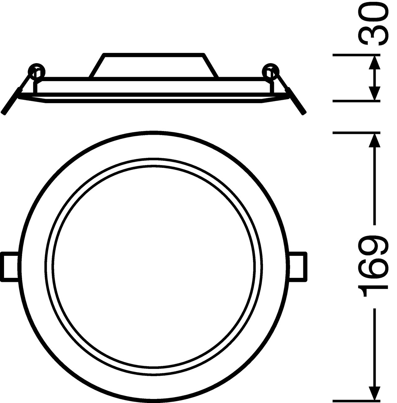 DOWNLIGHT SLIM ROUND 155 12 W 4000 K WT – Görsel 2 / 2