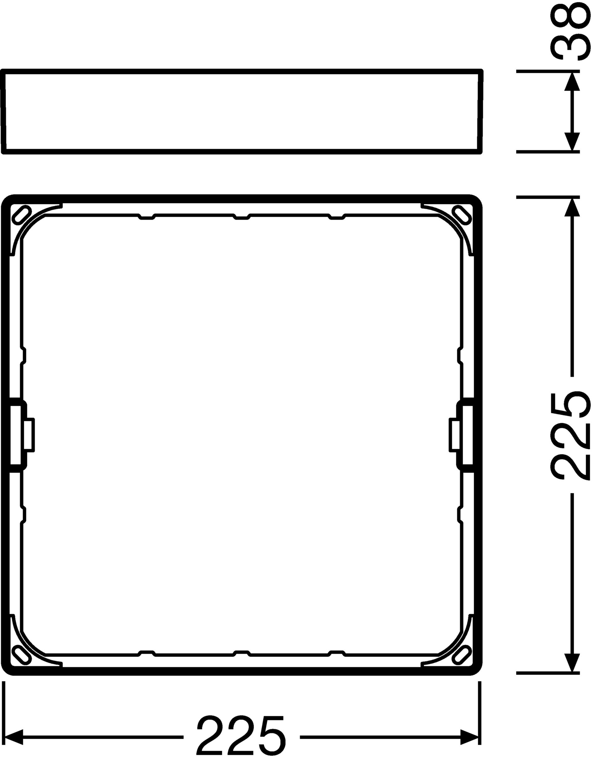 DOWNLIGHT SLIM SQUARE FRAME 210 WT – Görsel 2 / 2