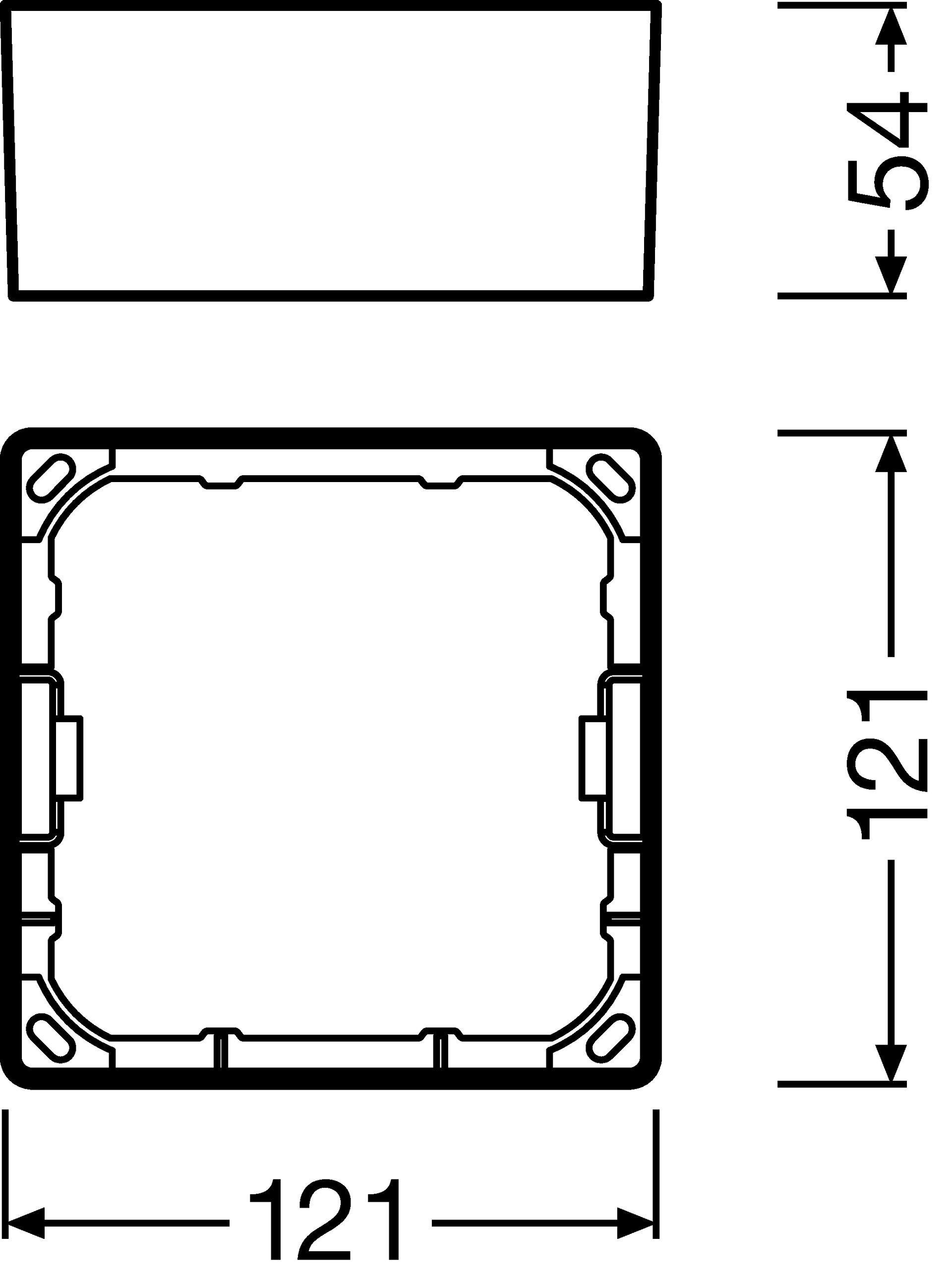 DOWNLIGHT SLIM SQUARE FRAME 105 WT – Görsel 2 / 2