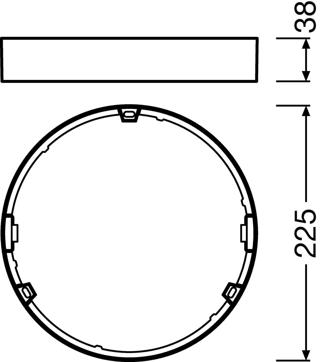 DOWNLIGHT SLIM ROUND FRAME 210 WT – Görsel 2 / 2