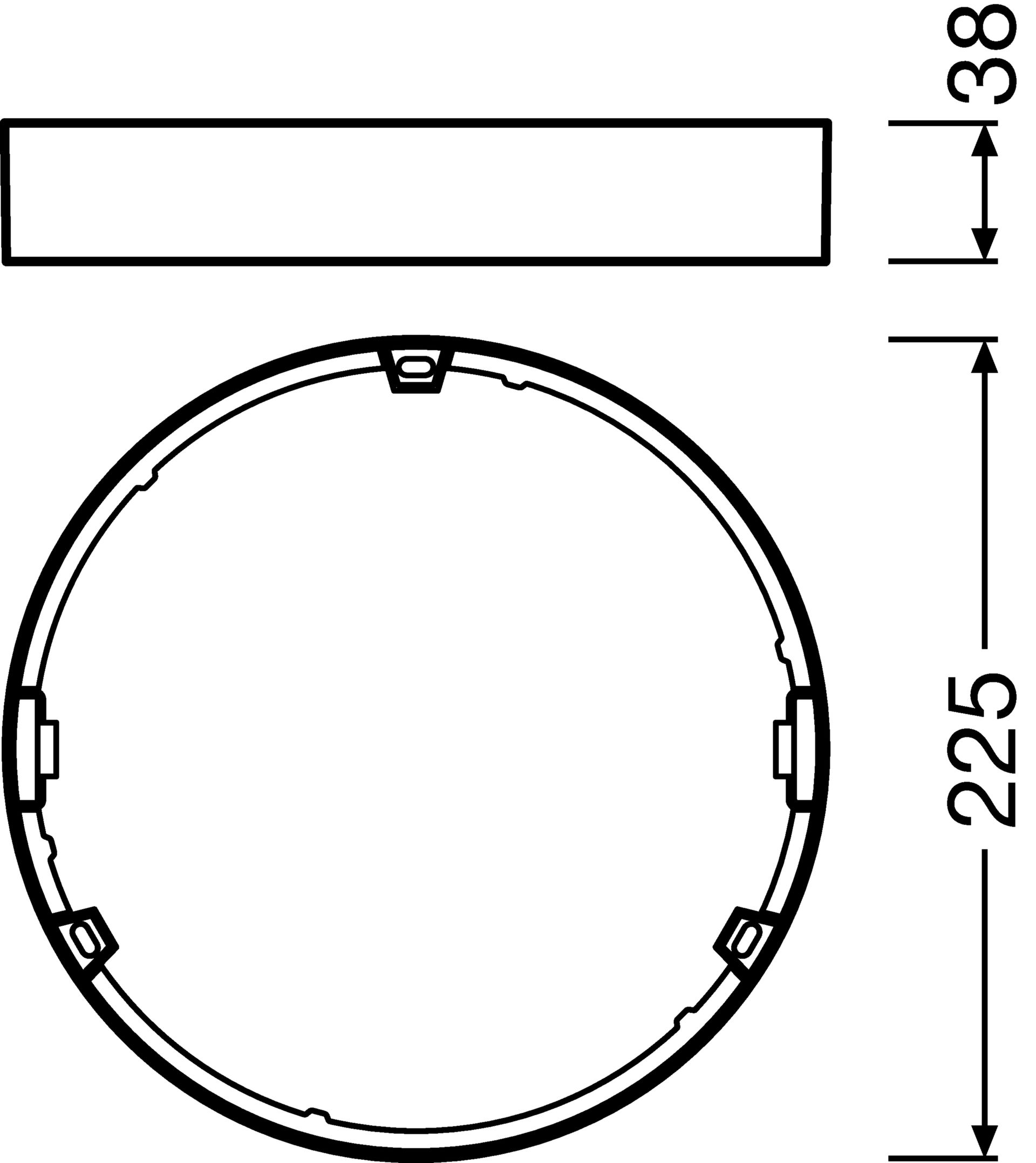 DOWNLIGHT SLIM ROUND FRAME 210 WT – Görsel 2 / 2