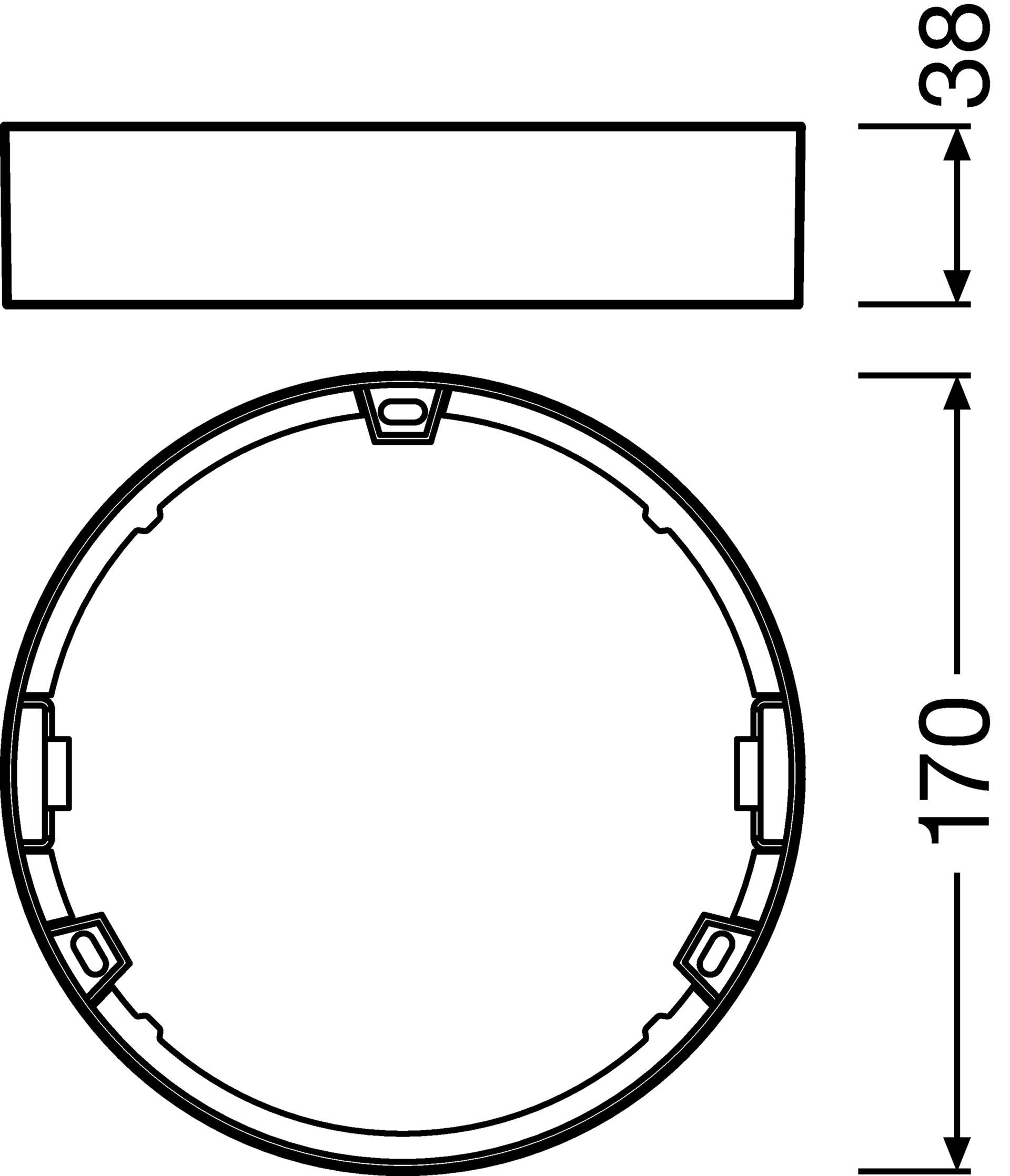 DOWNLIGHT SLIM ROUND FRAME 155 WT – Görsel 2 / 2