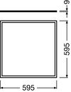PANEL VALUE 600 UGR  19 40 W 3000 K WT