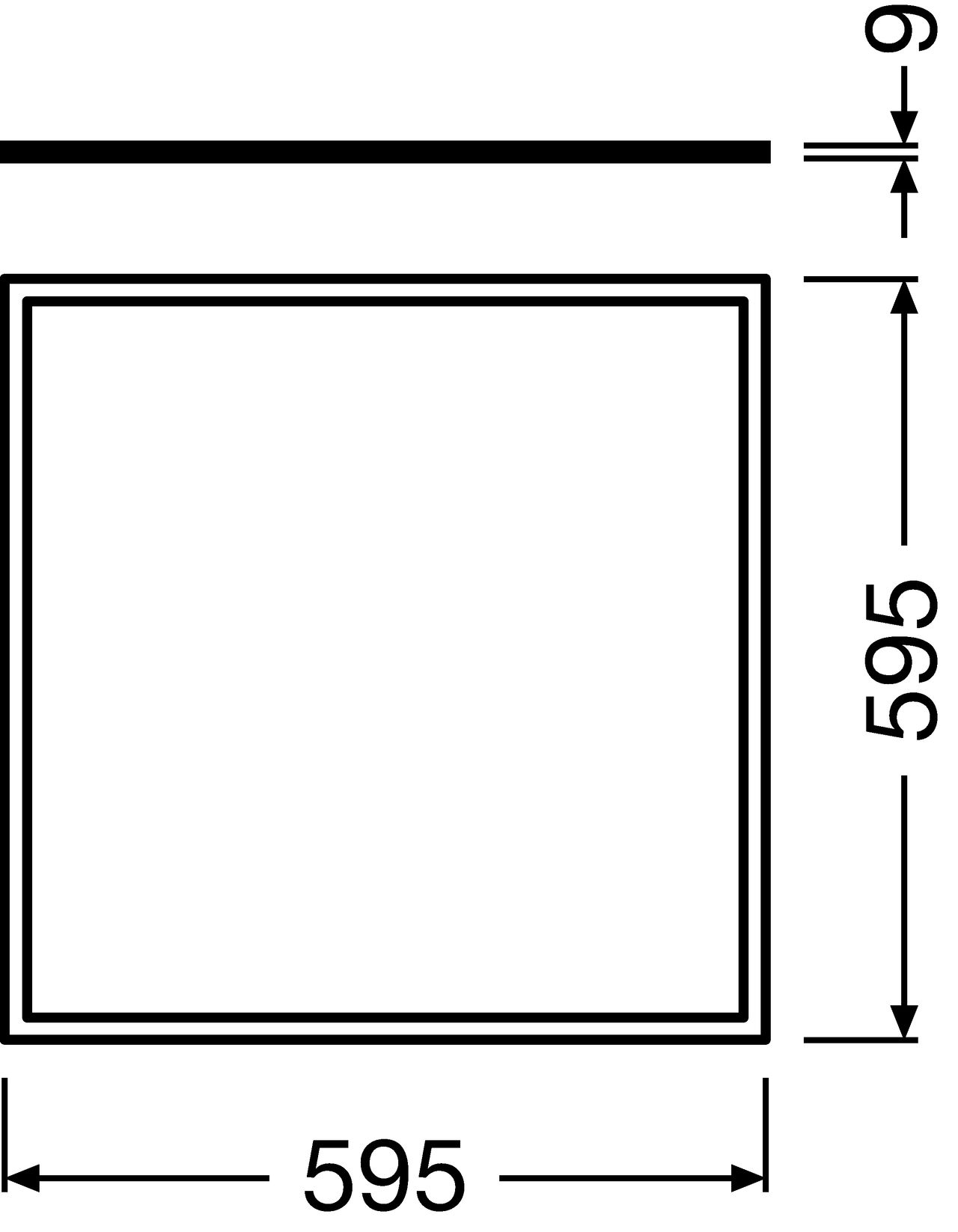 PANEL VALUE 600 UGR  19 40 W 3000 K WT – Görsel 2 / 2