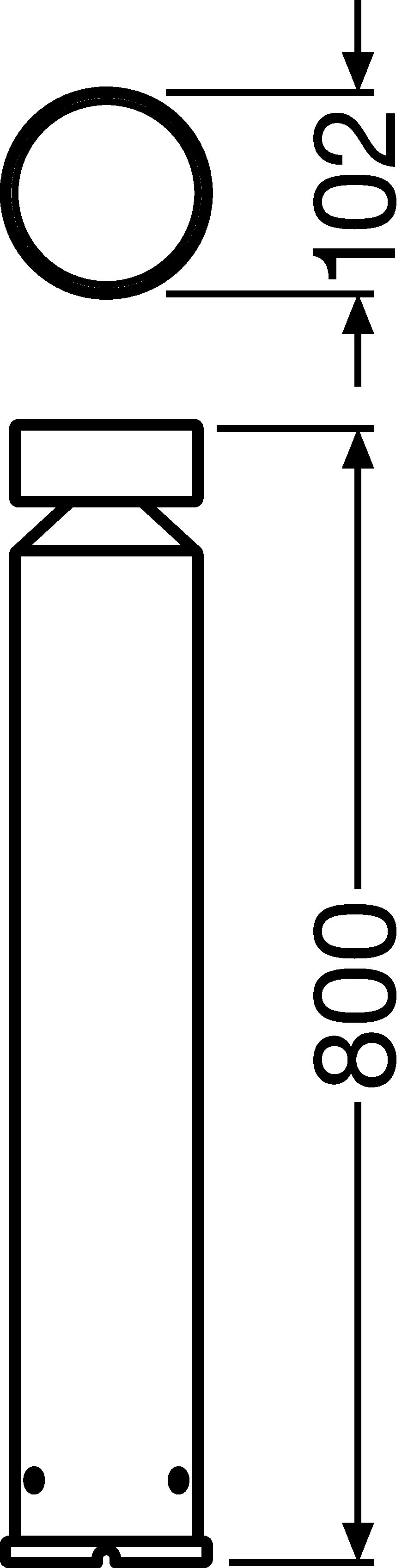 OUTDOOR BOLLARD POLE 6 W 3000 K IP44 SST – Görsel 2 / 2