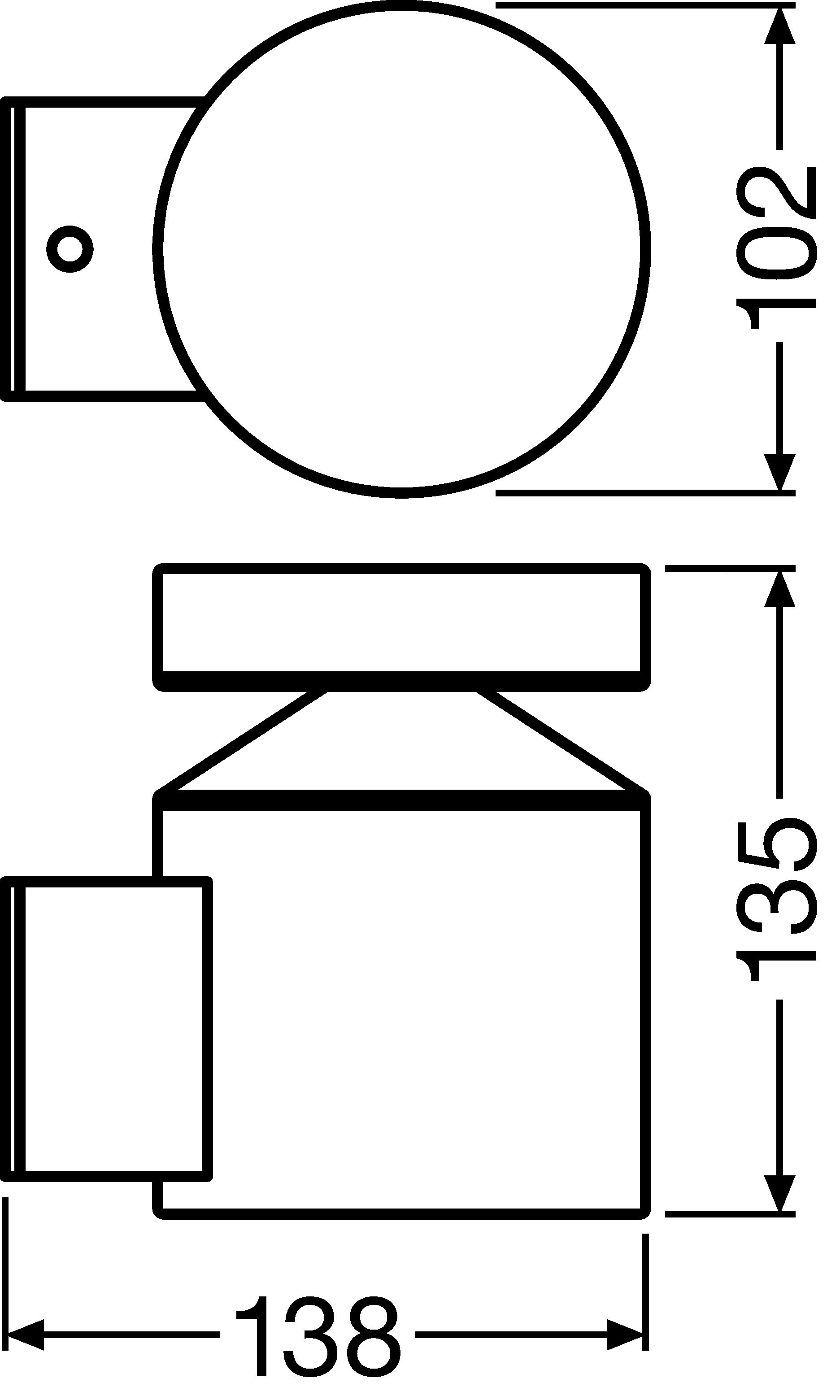 OUTDOOR FACADE POLE 6 W 3000 K IP44 SST – Görsel 2 / 2