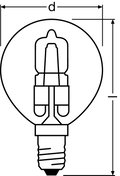 HALOGEN CLASSIC P 20 W 230 V E14