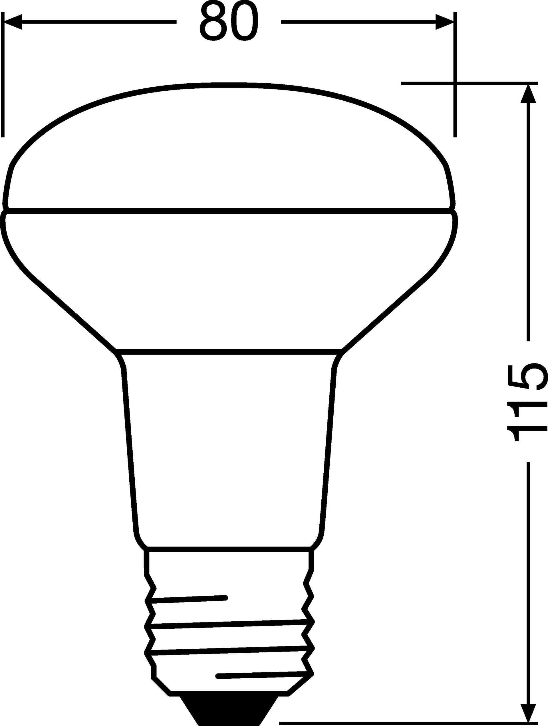 PARATHOM® R80 100 36° 9.1 W/2700 K E27 – Görsel 2 / 2