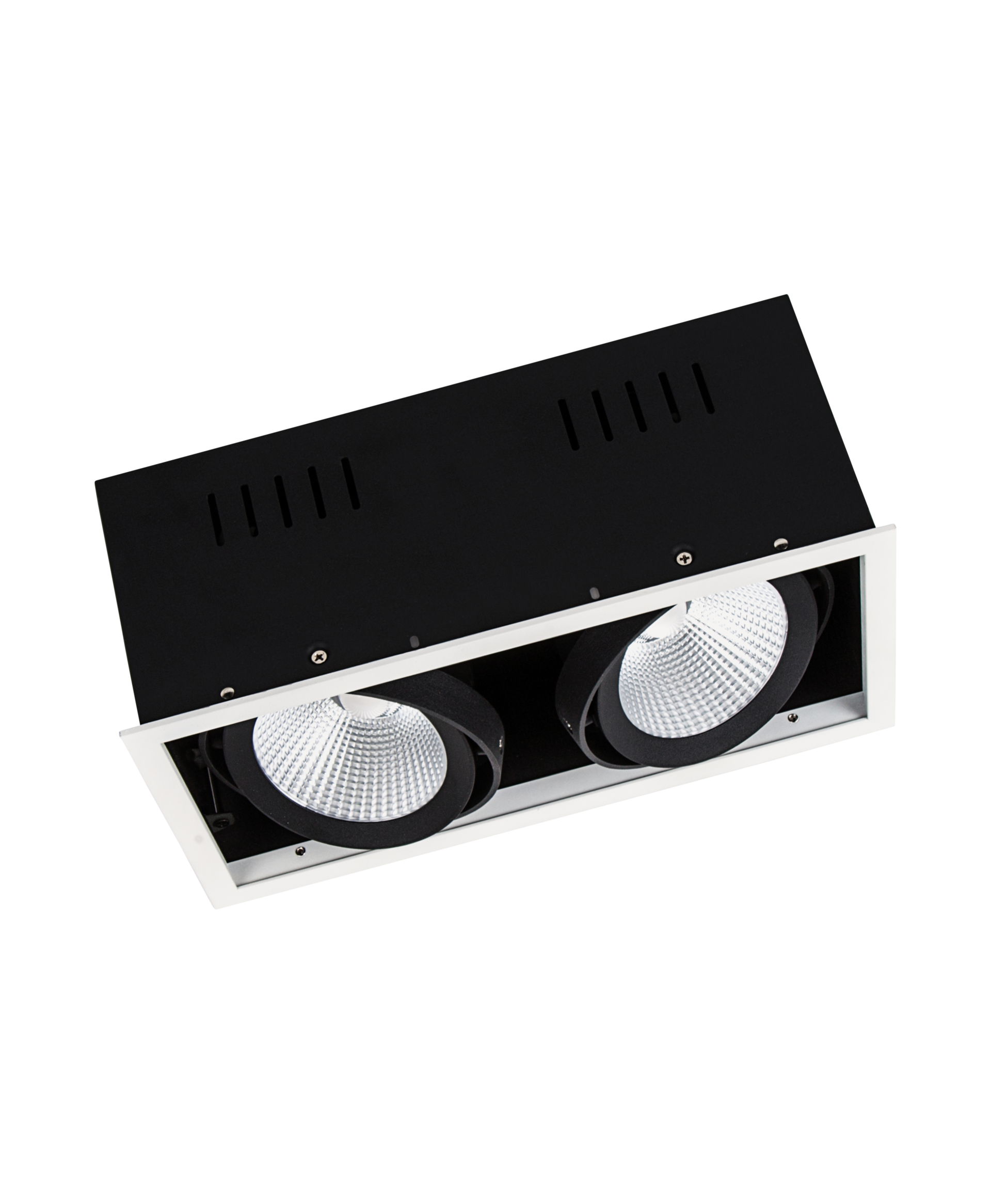 SPOT MULTI 2x30W 4000K FL WT/BK