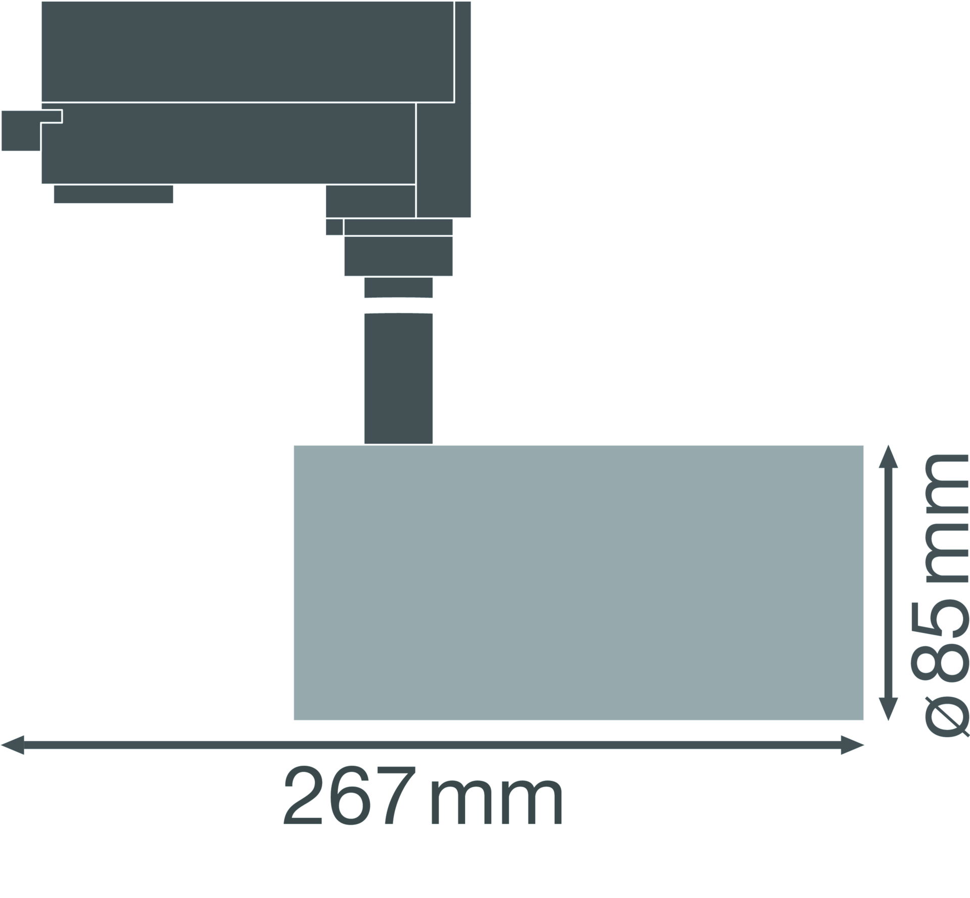 TRACKLIGHT SPOT D85 35W 35 W 4000 K 90RA NFL GY – Görsel 2 / 2