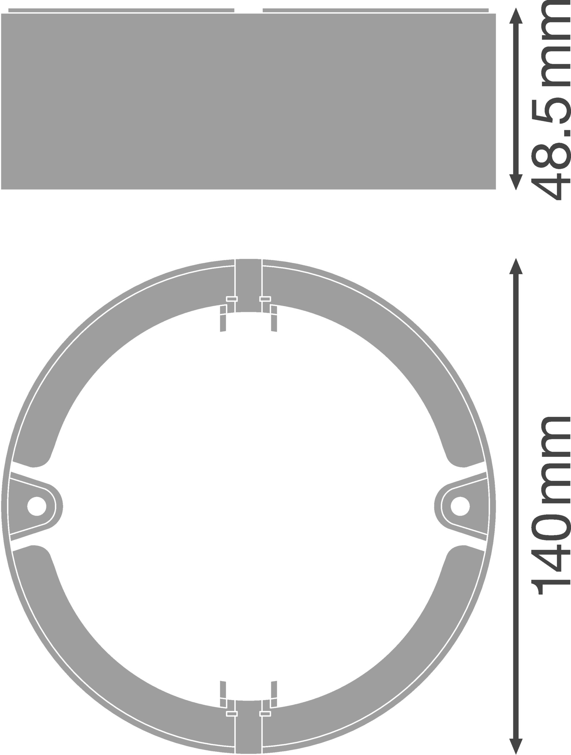EMERGENCY DOWNLIGHT DN120 MOUNT KIT Surface Mount Kit – Görsel 2 / 2