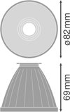 TRACKLIGHT SPOT REFLECTOR D95 SP