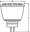 PARATHOM® MR11 12 V DIM 20 30° 3.1 W/2700 K GU4