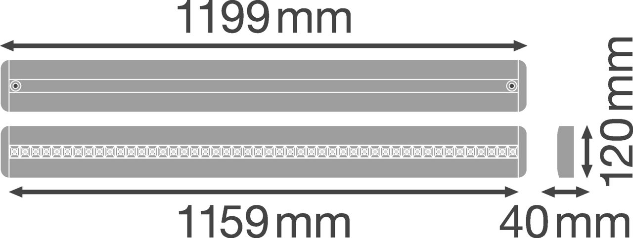 LINEAR IndiviLED® DIRECT 1200 34 W 3000 K – Görsel 2 / 2