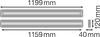 LINEAR IndiviLED® DIRECT/INDIRECT 1200 42 W 4000 K