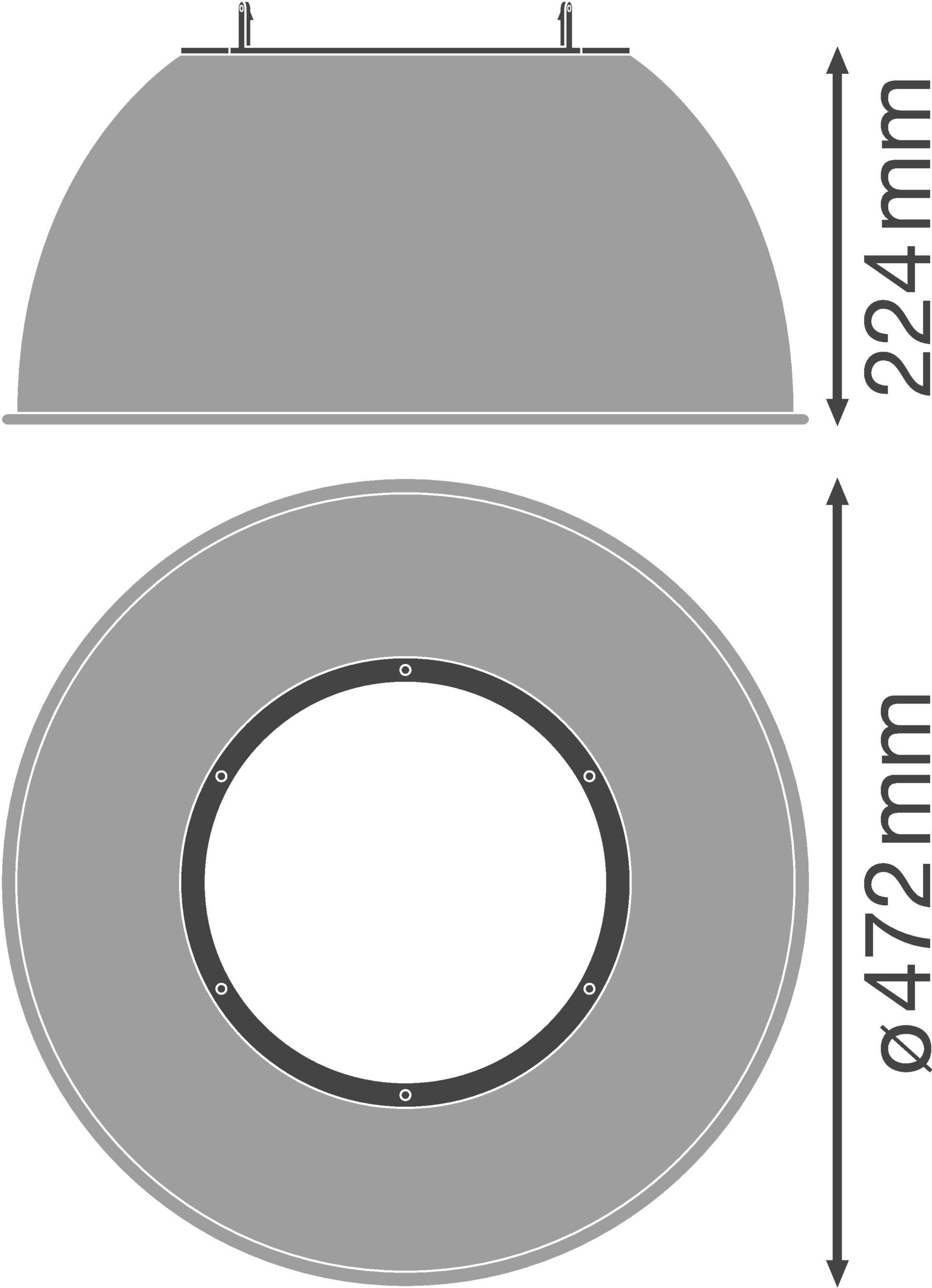 HB DALI REFLECTOR 155 W 80 DEG SI – Görsel 2 / 2