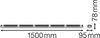 DAMPPROOF DALI 1500 55 W 4000 K IP65 GY