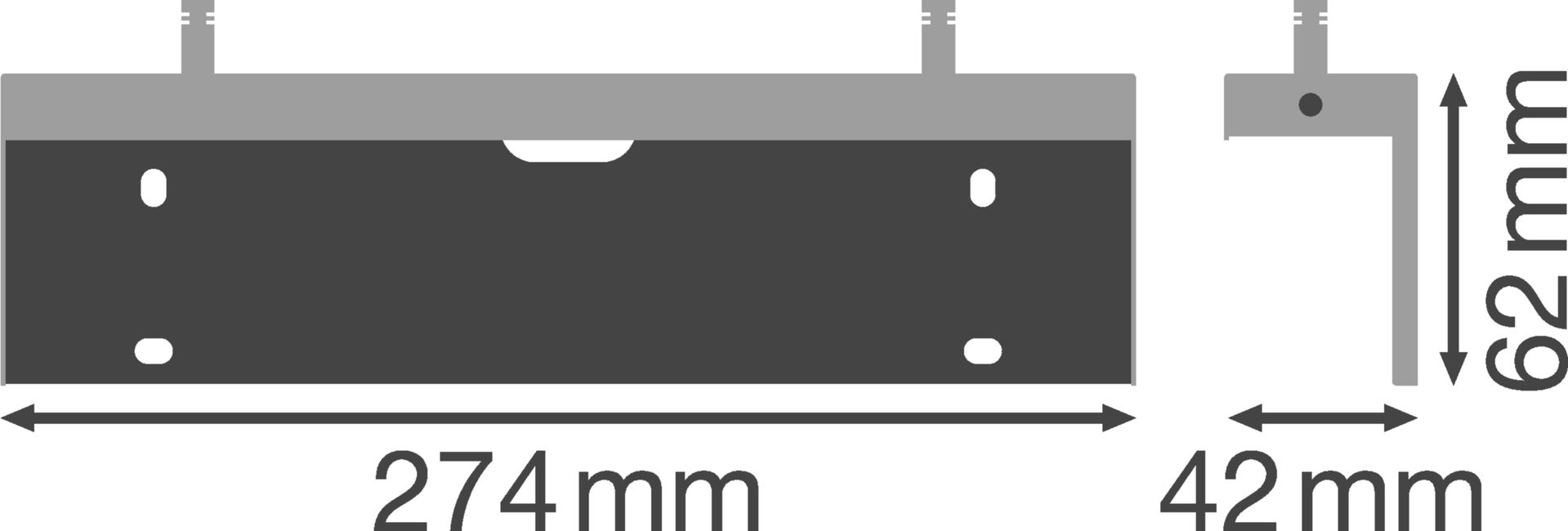 EMERGENCY EXIT SIGN HB 27M ACCESSORIES Wall Bracket – Görsel 2 / 2