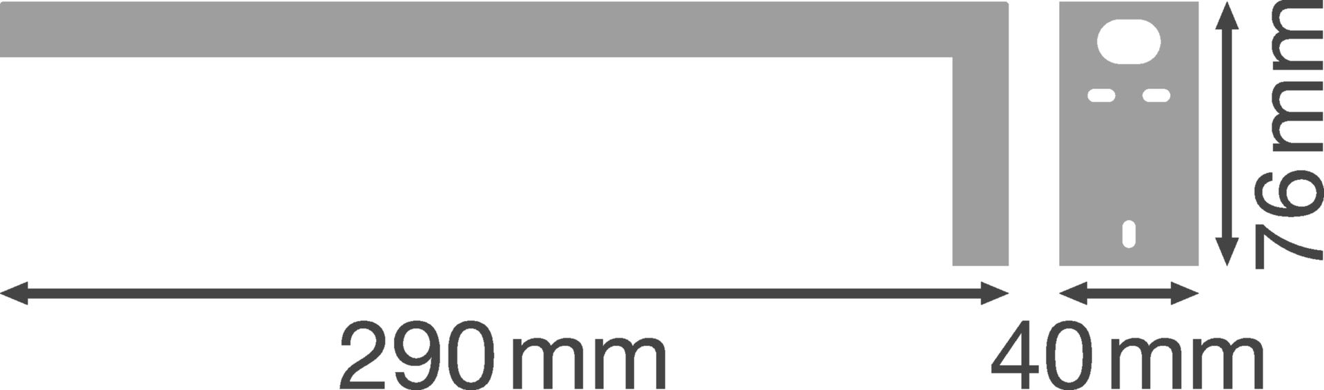 EMERGENCY EXIT SIGN HB 27M ACCESSORIES Flag Bracket – Görsel 2 / 2