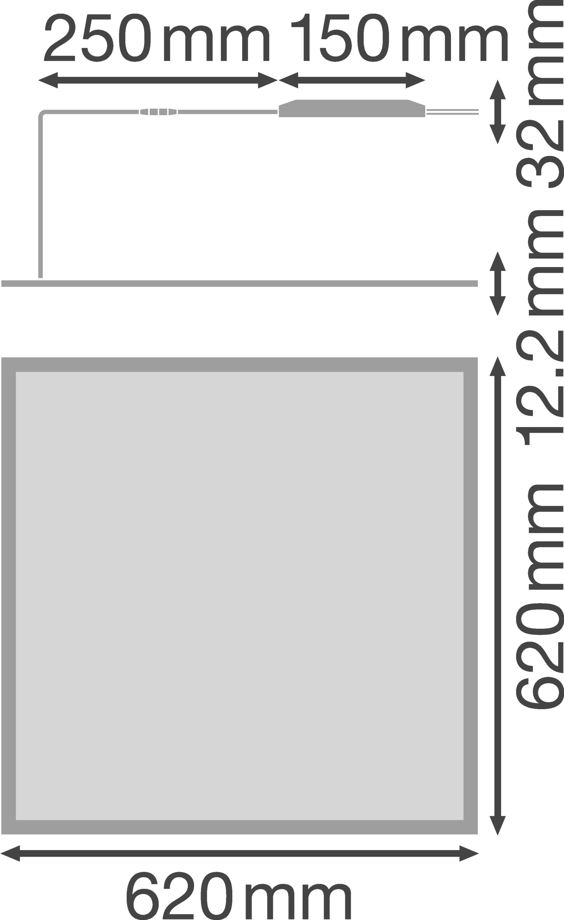 PANEL 625 IP54 36 W 4000 K OP IP54 WT – Görsel 2 / 2