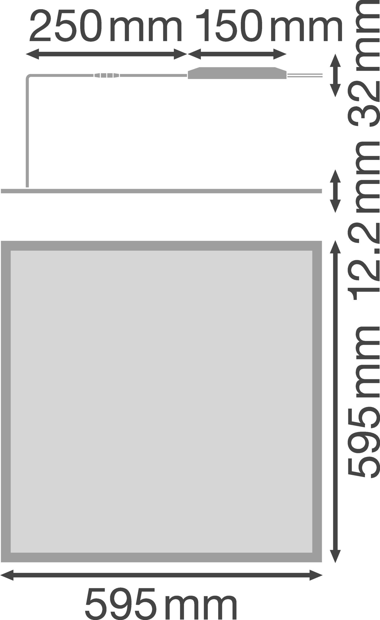 PANEL 600 IP54 36 W 4000 K OP IP54 WT – Görsel 2 / 2
