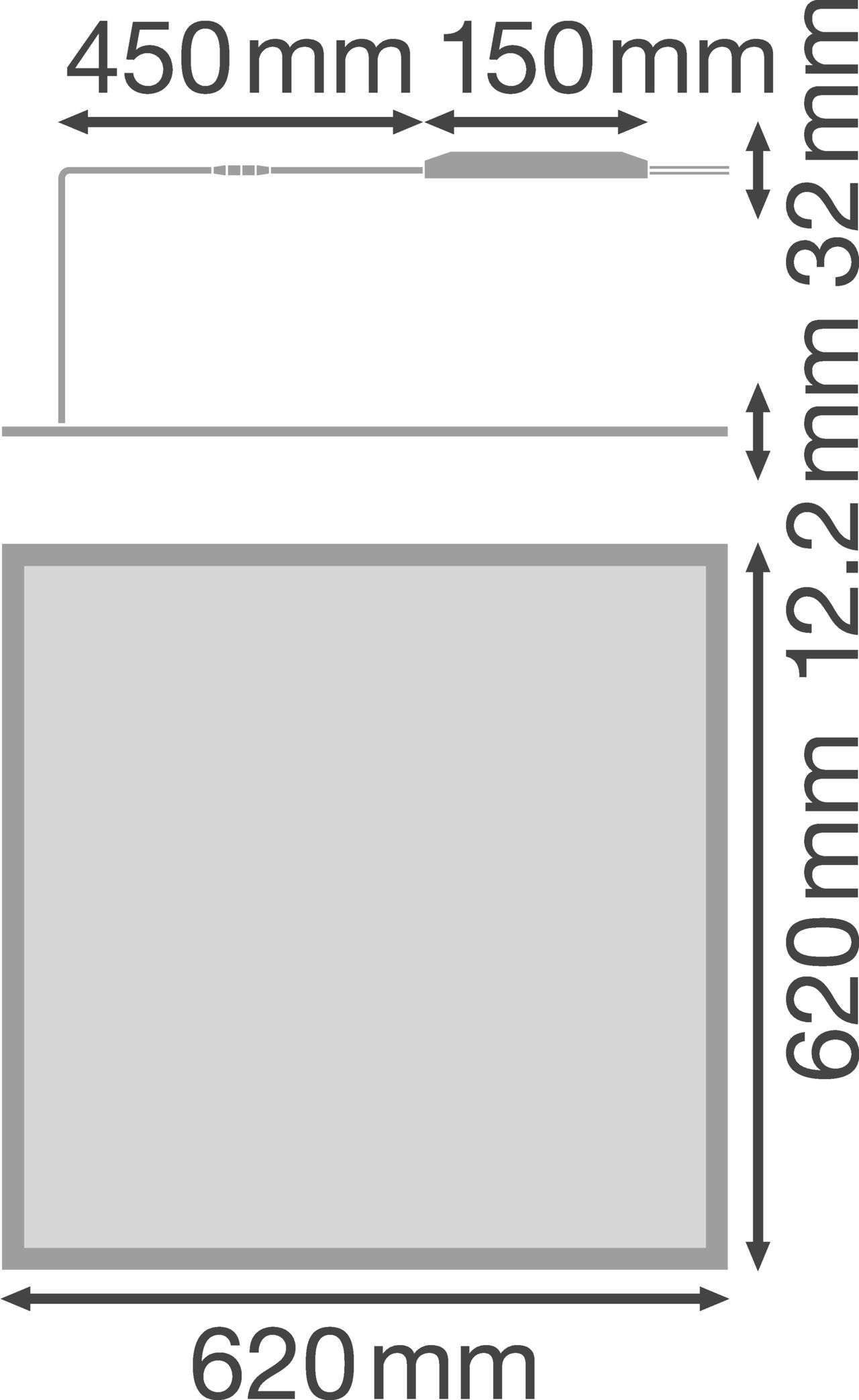 PANEL 625 UGR  19 36 W 4000 K MP WT – Görsel 2 / 2