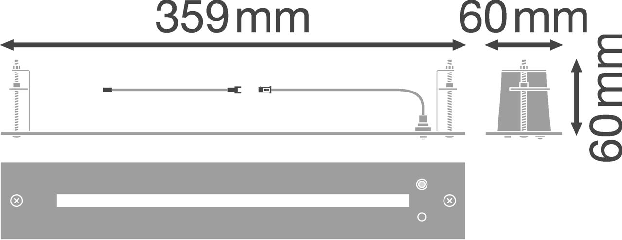 EMERGENCY EXIT SIGN HB 27M ACCESSORIES Recessed Frame – Görsel 2 / 2