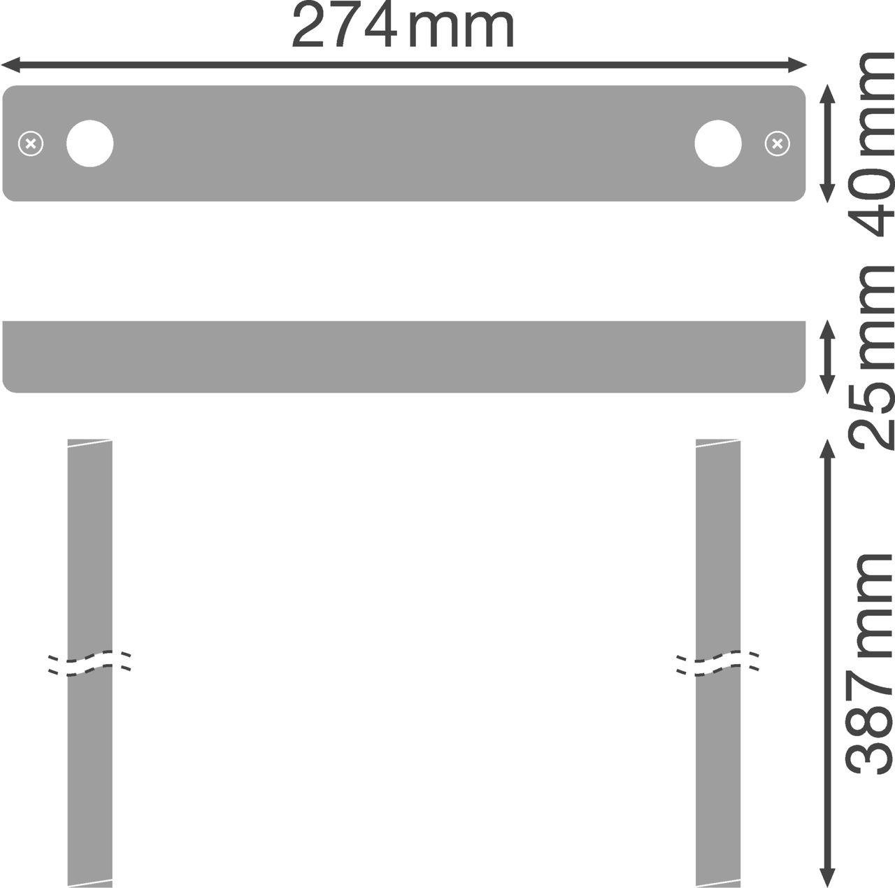 EMERGENCY EXIT SIGN HB 27M ACCESSORIES Suspension Pole Kit – Görsel 2 / 2