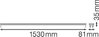 LINEAR HOUSING T8 LED 1500 2xTUBE