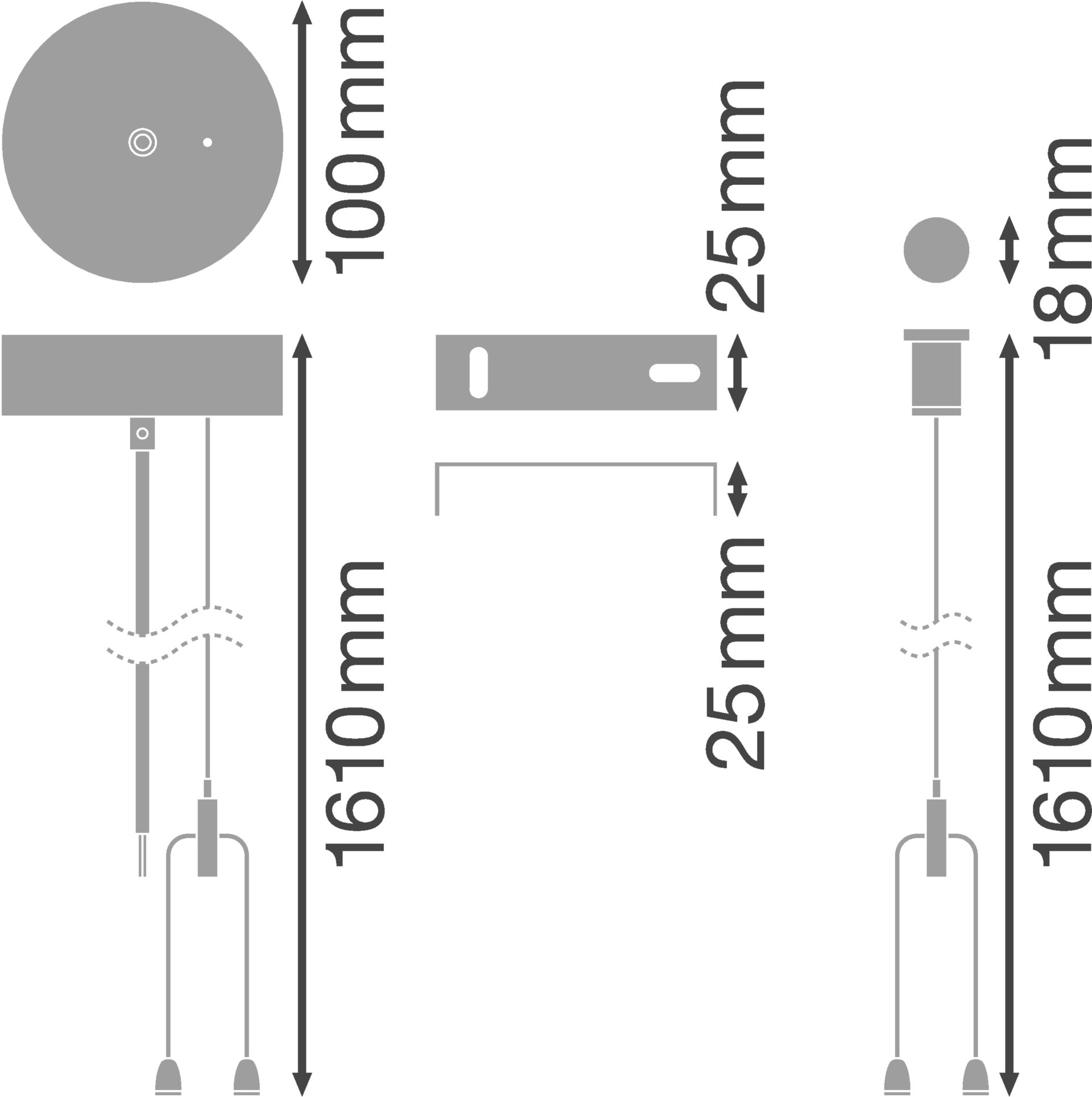 LINEAR IndiviLED® SUSPENSION KIT Suspension Kit – Görsel 2 / 2