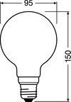 PARATHOM® CLASSIC GLOBE DIM 100 FR 12 W/2700 K E27