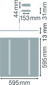 PANEL IndiviLED® 600 33 W 3000 K