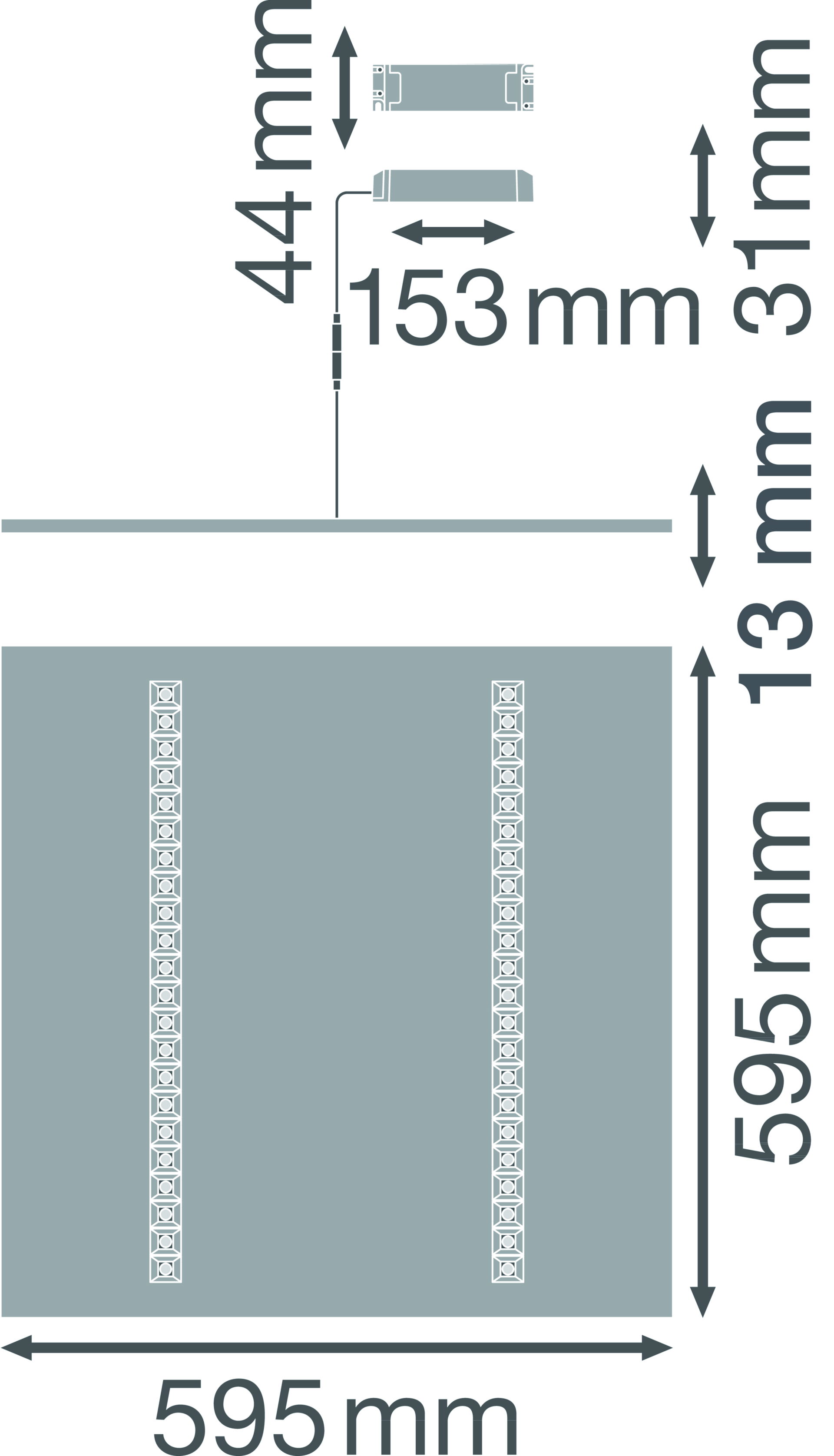 PANEL IndiviLED® 600 33 W 3000 K – Görsel 2 / 2