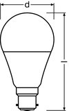 PARATHOM® CLASSIC A 60 FR 8.5 W/2700 K B22d
