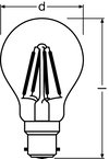 PARATHOM® Retrofit CLASSIC A DIM 60 7.5 W/2700 K B22d