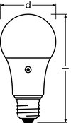 PARATHOM® DAYLIGHT SENSOR CLASSIC A 60 FR 8.5 W/2700 K E27