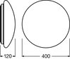 SURFACE CIRCULAR 400 24 W 4000 K IP44 WT