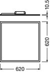 PANEL 625 DALI 625 40 W 3000 K