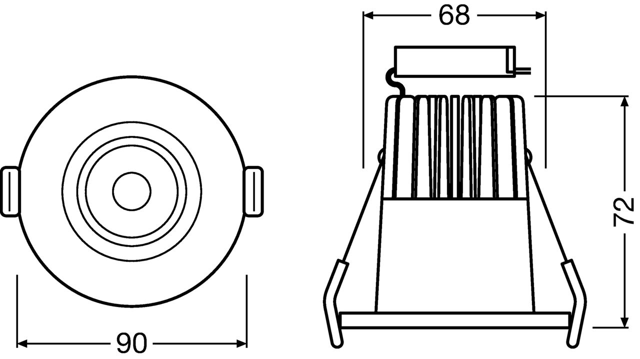 SPOT FIREPROOF 7 W 3000 K IP65 WT – Görsel 2 / 2